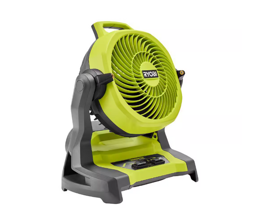 RYOBI ONE+ 18V Cordless 7-1/2 in. Bucket Top Misting Fan (Tool Only)