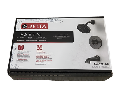 Delta Faryn Single-Handle 5-Spray Tub and Shower Faucet in Oil Rubbed Bronze (Valve Included)