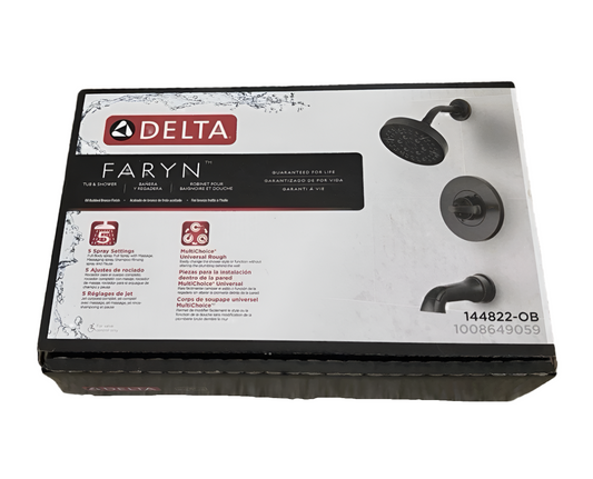 Delta Faryn Single-Handle 5-Spray Tub and Shower Faucet in Oil Rubbed Bronze (Valve Included)