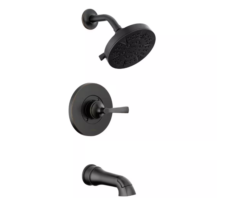 Delta Faryn Single-Handle 5-Spray Tub and Shower Faucet in Oil Rubbed Bronze (Valve Included)