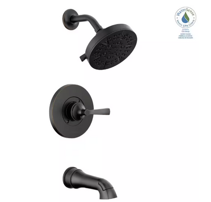 Delta Faryn Single-Handle 5-Spray Tub and Shower Faucet in Oil Rubbed Bronze (Valve Included)
