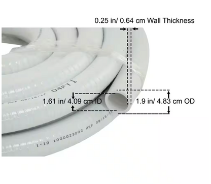 Everbilt 1 in. I.D. x 25 ft. 100 PSI PVC Vinyl Pressure Flexible Spa Tube