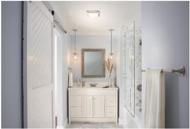Broan-NuTone 50 CFM Ceiling Bathroom Exhaust Fan with Incandescent Light