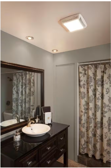 Broan-NuTone 50 CFM Ceiling Bathroom Exhaust Fan with Incandescent Light