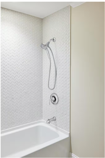 MOEN Darcy with Magnetix Single-Handle 6-Spray 3.75 in. Tub and Shower Faucet in Chrome (Valve Included)