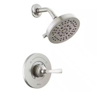 Delta Faryn Single-Handle 5-Spray Shower Faucet in Brushed Nickel (Valve Included)