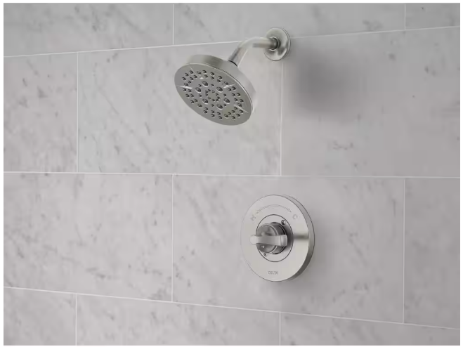 Delta Faryn Single-Handle 5-Spray Shower Faucet in Brushed Nickel (Valve Included)