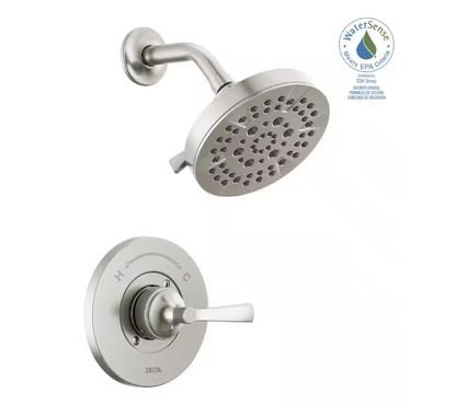 Delta Faryn Single-Handle 5-Spray Shower Faucet in Brushed Nickel (Valve Included)