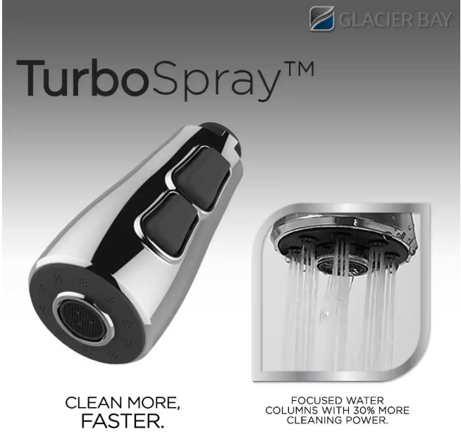 Glacier Bay Hemming Single-Handle Touchless Pull Down Sprayer Kitchen Faucet with Soap Dispenser in Spot Resistant Stainless Steel