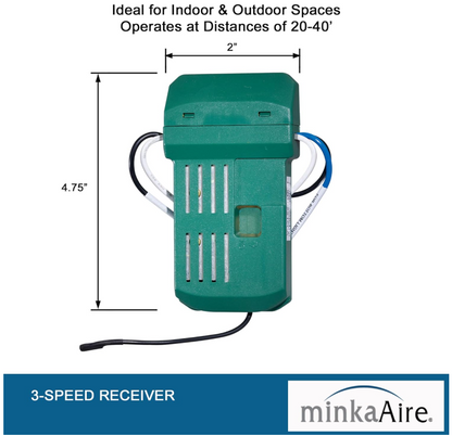 Minka-Aire Hand-Held Ceiling Fan Remote Control System - White - RCS223