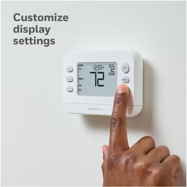 Honeywell Home X2P Programmable Thermostat, Single-Stage, 1-Heat/1-Cool, 5-2 Day Schedule