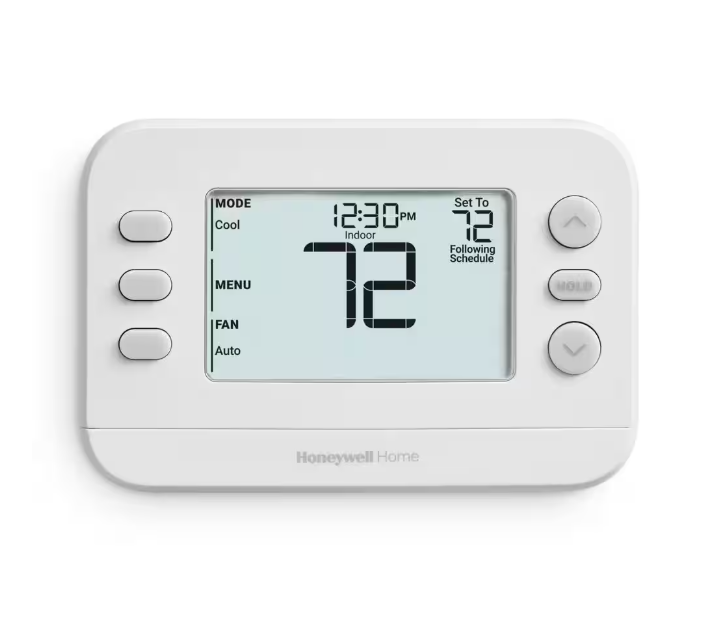 Honeywell Home X2P Programmable Thermostat, Single-Stage, 1-Heat/1-Cool, 5-2 Day Schedule