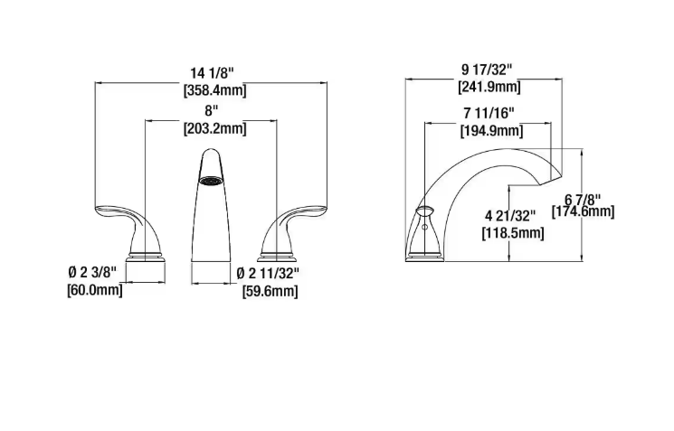 Glacier Bay Builders 2-Handle Deck-Mount Roman Tub Faucet in Brushed Nickel
