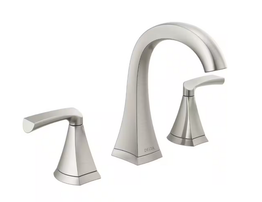 Delta Pierce 8 in. Widespread 2-Handle Bathroom Faucet in SpotShield Brushed Nickel