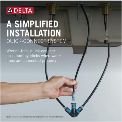 Delta Pierce 8 in. Widespread 2-Handle Bathroom Faucet in SpotShield Brushed Nickel