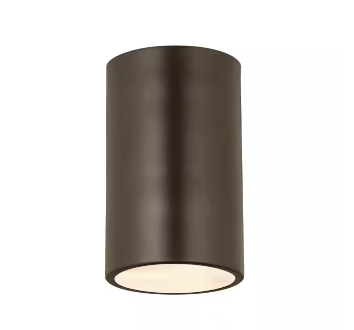 Z-Lite Harley 5 in. 1-Light Bronze Flush Mount