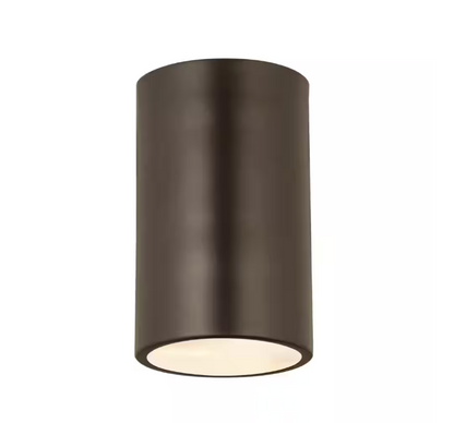 Z-Lite Harley 5 in. 1-Light Bronze Flush Mount