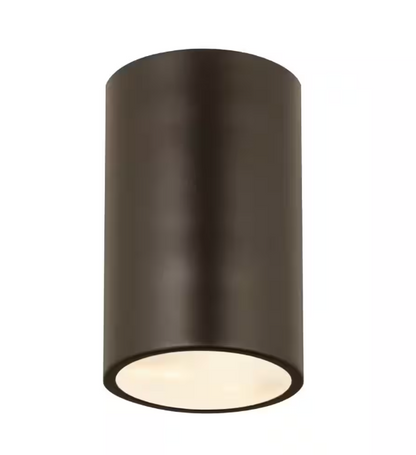 Z-Lite Harley 5 in. 1-Light Bronze Flush Mount