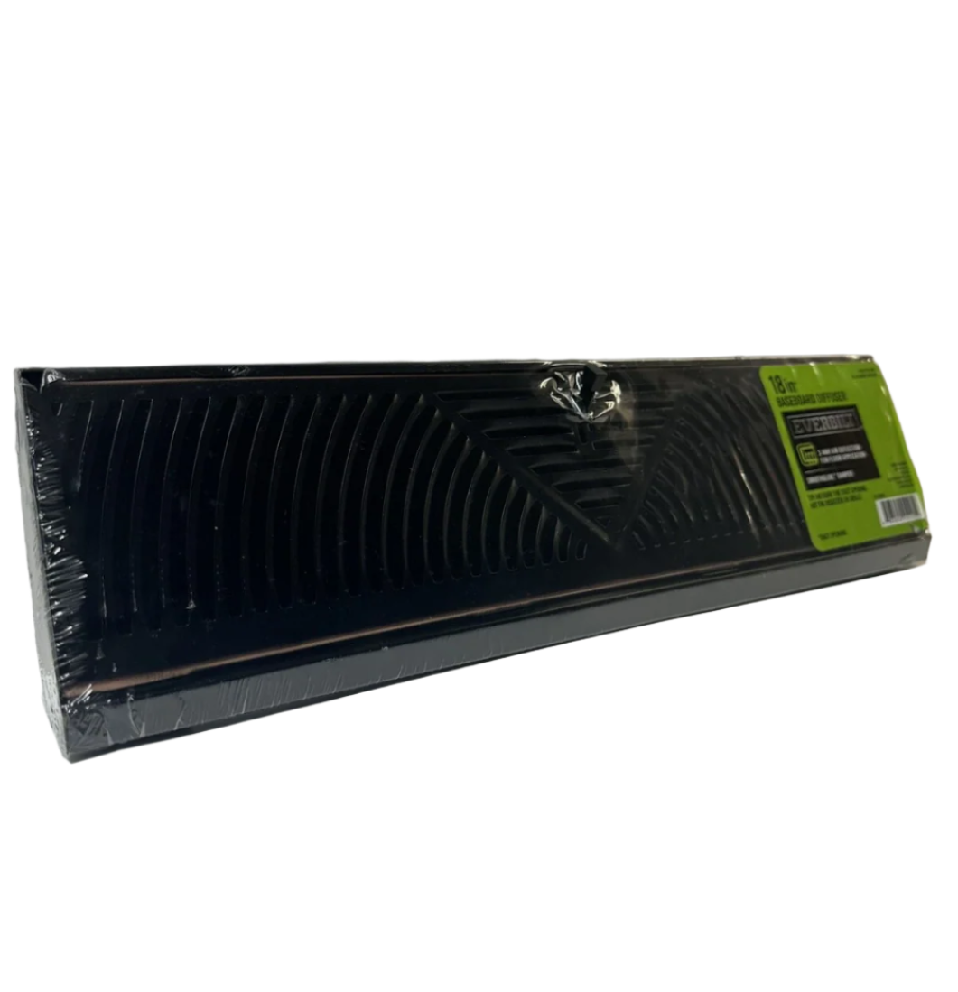 Everbilt 18 in. 3-Way Steel Baseboard Diffuser Supply in Oil Rubbed Bronze
