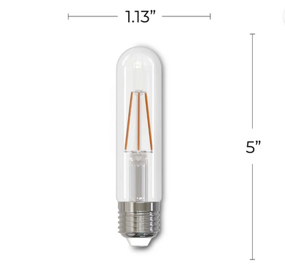5W LED T9 5" 2700K FILAMENT E26 FULLY COMPATIBLE DIMMING JA8