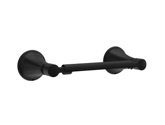 Delta Lorna Wall Mounted Pivot Arm Toilet Paper Holder Bath Hardware Accessory in Matte Black