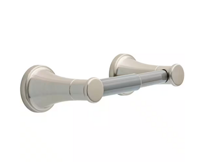 Delta Casara Wall Mount Spring-Loaded Toilet Paper Holder Bath Hardware Accessory in Brushed Nickel