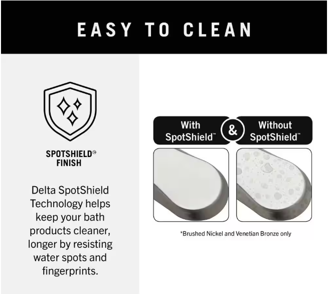 Delta Casara Wall Mount Spring-Loaded Toilet Paper Holder Bath Hardware Accessory in Brushed Nickel