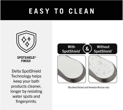 Delta Casara Wall Mount Spring-Loaded Toilet Paper Holder Bath Hardware Accessory in Brushed Nickel