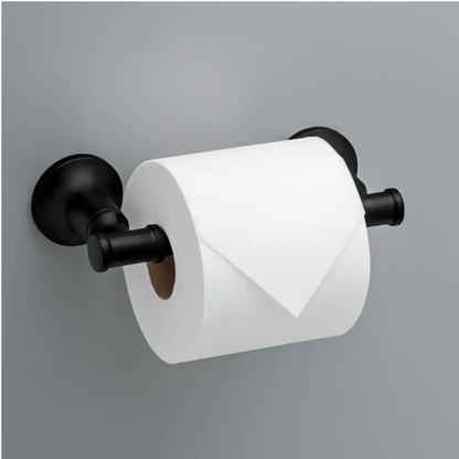 Delta Chamberlain Wall Mount Pivot Arm Toilet Paper Holder Bath Hardware Accessory in Matte Black