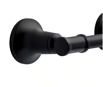 Delta Chamberlain Wall Mount Pivot Arm Toilet Paper Holder Bath Hardware Accessory in Matte Black