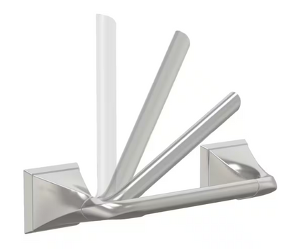 Delta Everly Wall Mount Pivot Arm Toilet Paper Holder Bath Hardware Accessory in Brushed Nickel