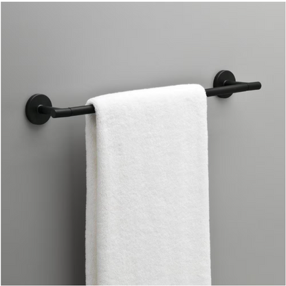Delta Lyndall 18 in. Wall Mount Towel Bar Bath Hardware Accessory in Matte Black