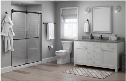 Delta Lyndall 18 in. Wall Mount Towel Bar Bath Hardware Accessory in Matte Black