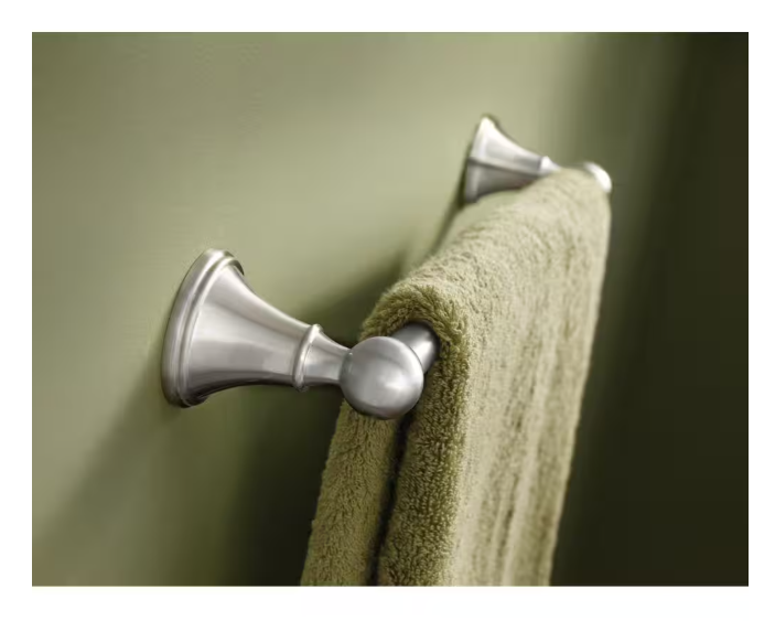 Delta Crestfield 24 in. Wall Mounted Towel Bar in Brushed Nickel