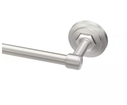 Gatco Lizzie 24 in. Wall Mounted Towel Bar in Brushed Nickel
