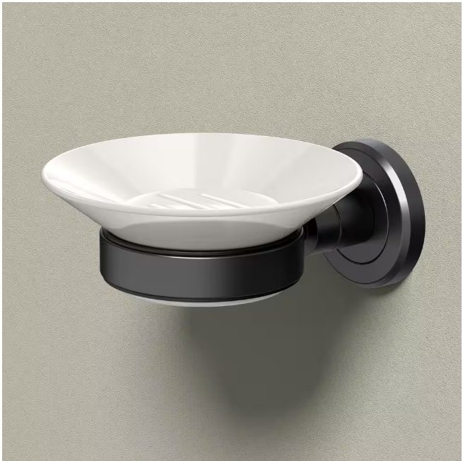 Gatco Latitude II Soap Dish Holder in Matte Black