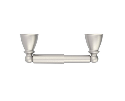 Glacier Bay Lisbon Wall Mounted Spring Double Post Toilet Paper Holder in Brushed Nickel Finish
