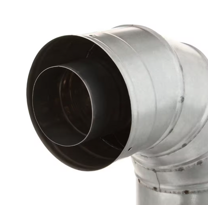 Rheem 3 in. x 5 in. 90-Degree Elbow Stainless Steel Concentric Venting for Mid Efficiency Tankless Gas Water Heaters