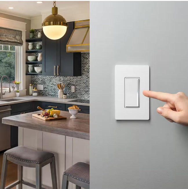 Lutron Sunnata Touch Dimmer Switch, for LED and Incandescent Bulbs, 150-Watt LED/3 Way or Multi Location, White (STCL-153MR-WH)