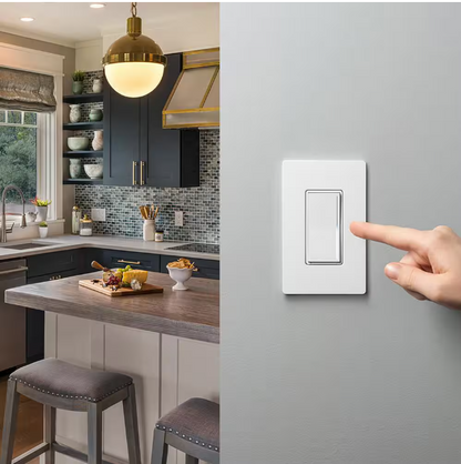 Lutron Sunnata Touch Dimmer Switch, for LED and Incandescent Bulbs, 150-Watt LED/3 Way or Multi Location, White (STCL-153MR-WH)