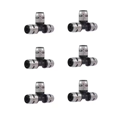 SharkBite 1/2 in. Push-to-Connect EVOPEX Plastic Tee Fitting (6-Pack)