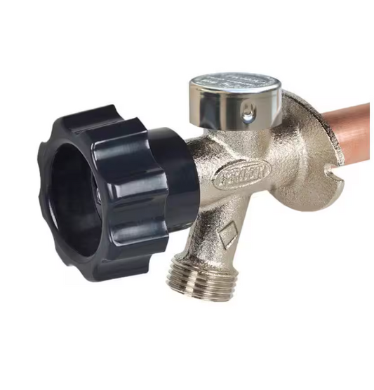 Prier Products 1/2 in. x 12 in. Brass MPT x SWT Half-Turn Frost Free Anti-Siphon Outdoor Sillcock Valve
