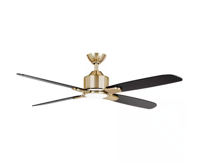 Hampton Bay Chelia 56 in. Indoor Gold LED Ceiling Fan with Reversible Blades and Color Changing Technology