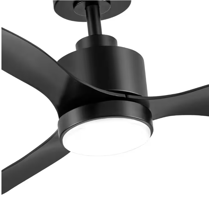 Breezary Sawyer 42 in. Indoor Black Ceiling Fan with Integrated LED Light and Remote Control Included