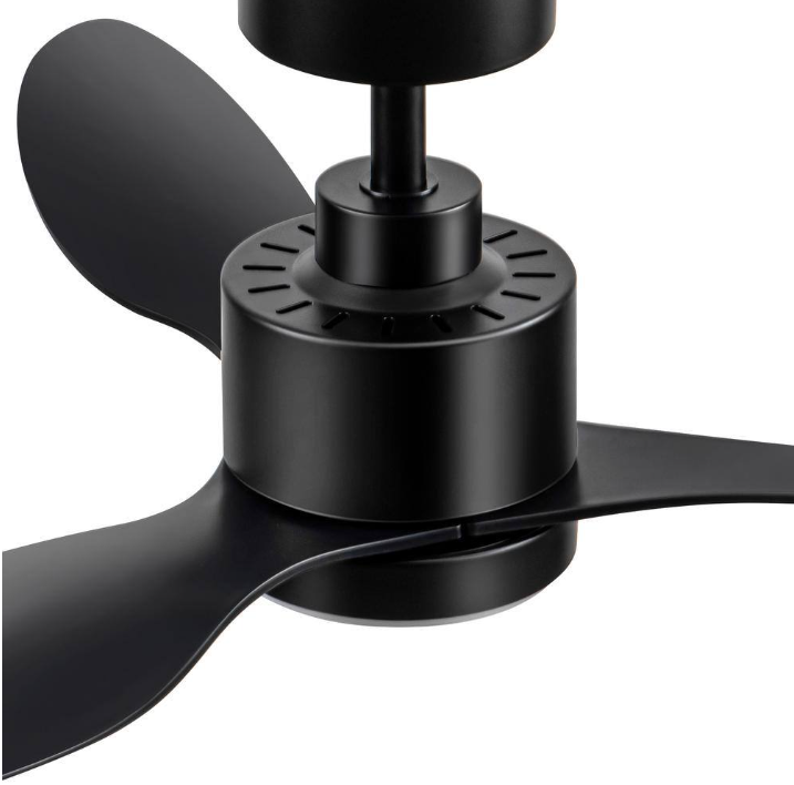 Breezary Sawyer 42 in. Indoor Black Ceiling Fan with Integrated LED Light and Remote Control Included