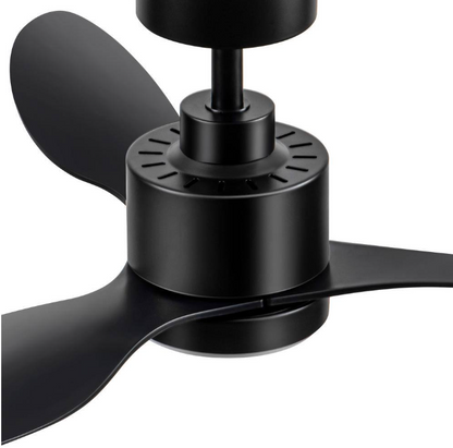Breezary Sawyer 42 in. Indoor Black Ceiling Fan with Integrated LED Light and Remote Control Included