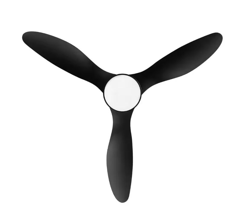 Breezary Sawyer 42 in. Indoor Black Ceiling Fan with Integrated LED Light and Remote Control Included