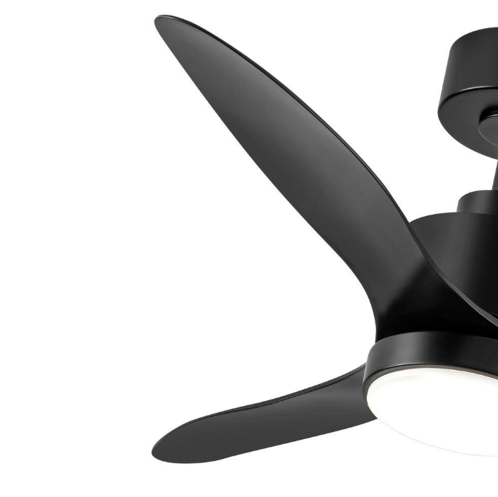 Breezary Sawyer 42 in. Indoor Black Ceiling Fan with Integrated LED Light and Remote Control Included