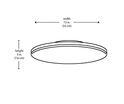 Monteaux Lighting 13 in. Brass Integrated LED Semi-Flush Mount Ceiling Light with Acrylic Shade