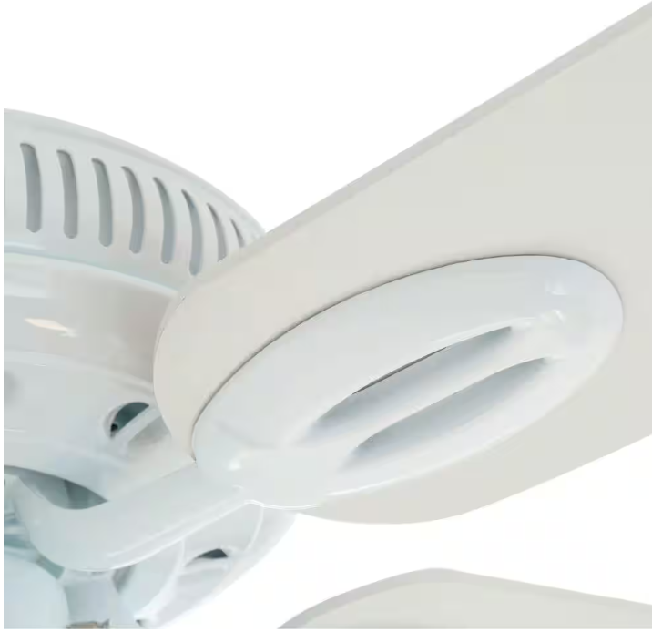 Hampton Bay Glendale 42 in. LED Indoor White Ceiling Fan with Light Kit